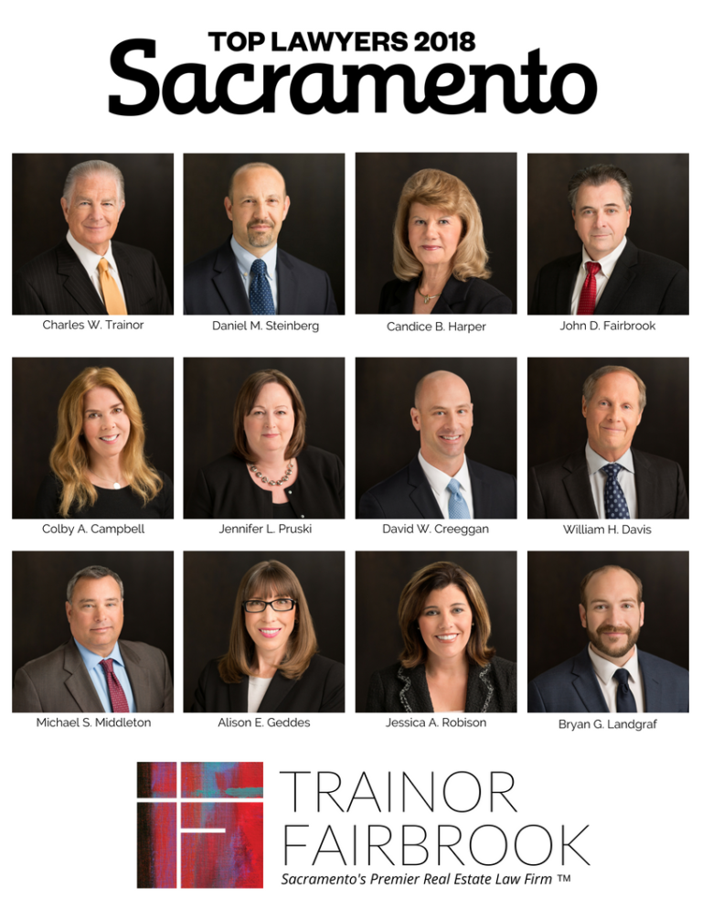 Trainor Fairbrook Attorneys Named Top Lawyers by Sacramento Magazine Trainor Fairbrook